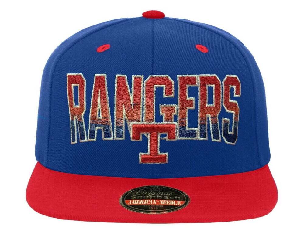 Vintage Texas Rangers American Needle 1990s Fade Adjustable Snapback Hat - NWT